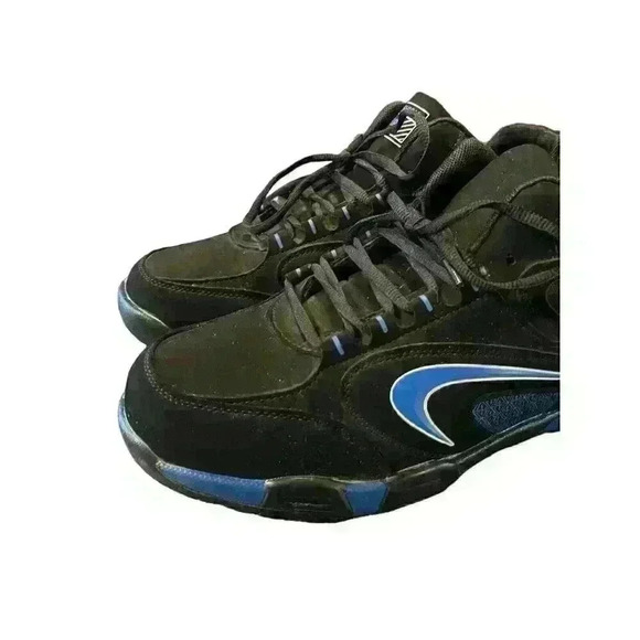 Fashion Sport Men\'s Size 13 Running Sneakers Black/Blue Black Laces EUR Size 48